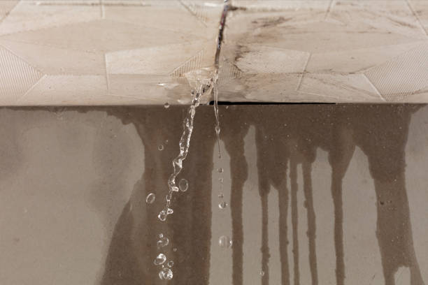 Professional Flood Damage Cleanup technician working in South China, ME